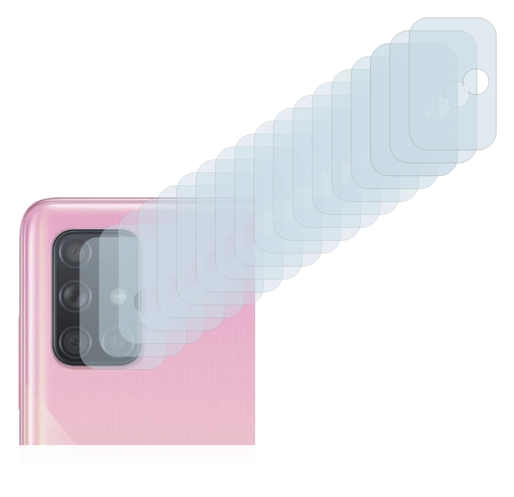 Imagen del dispositivo Samsung Galaxy A51 (SÓLO Cámara) con una amplia variedad de protectores de pantalla.