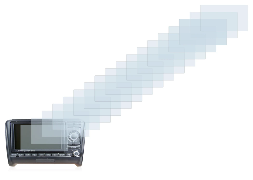 Imagen del dispositivo Audi A4 8E 2004-2009 RNS-E con una amplia variedad de protectores de pantalla.