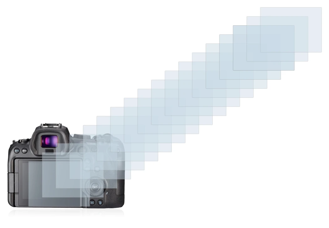 Imagen del dispositivo Sony A7S III con una amplia variedad de protectores de pantalla.