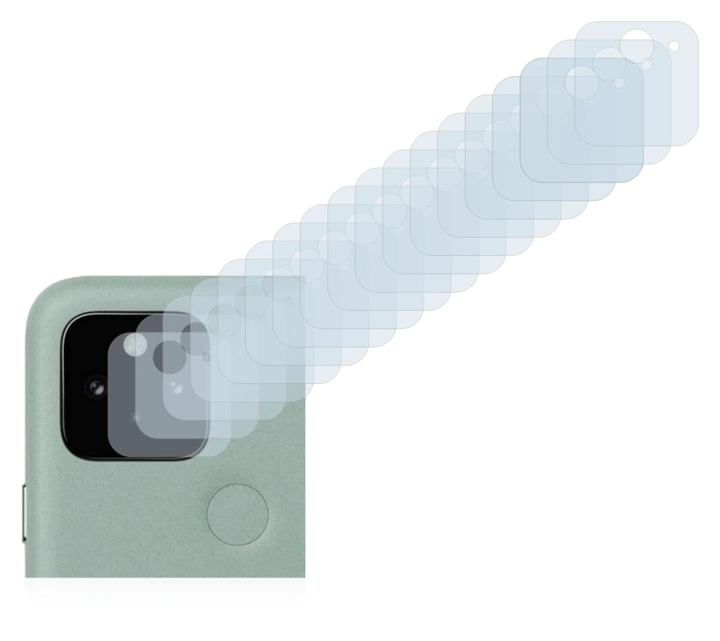 Imagen del dispositivo Google Pixel 5 (SÓLO Cámara) con una amplia variedad de protectores de pantalla.