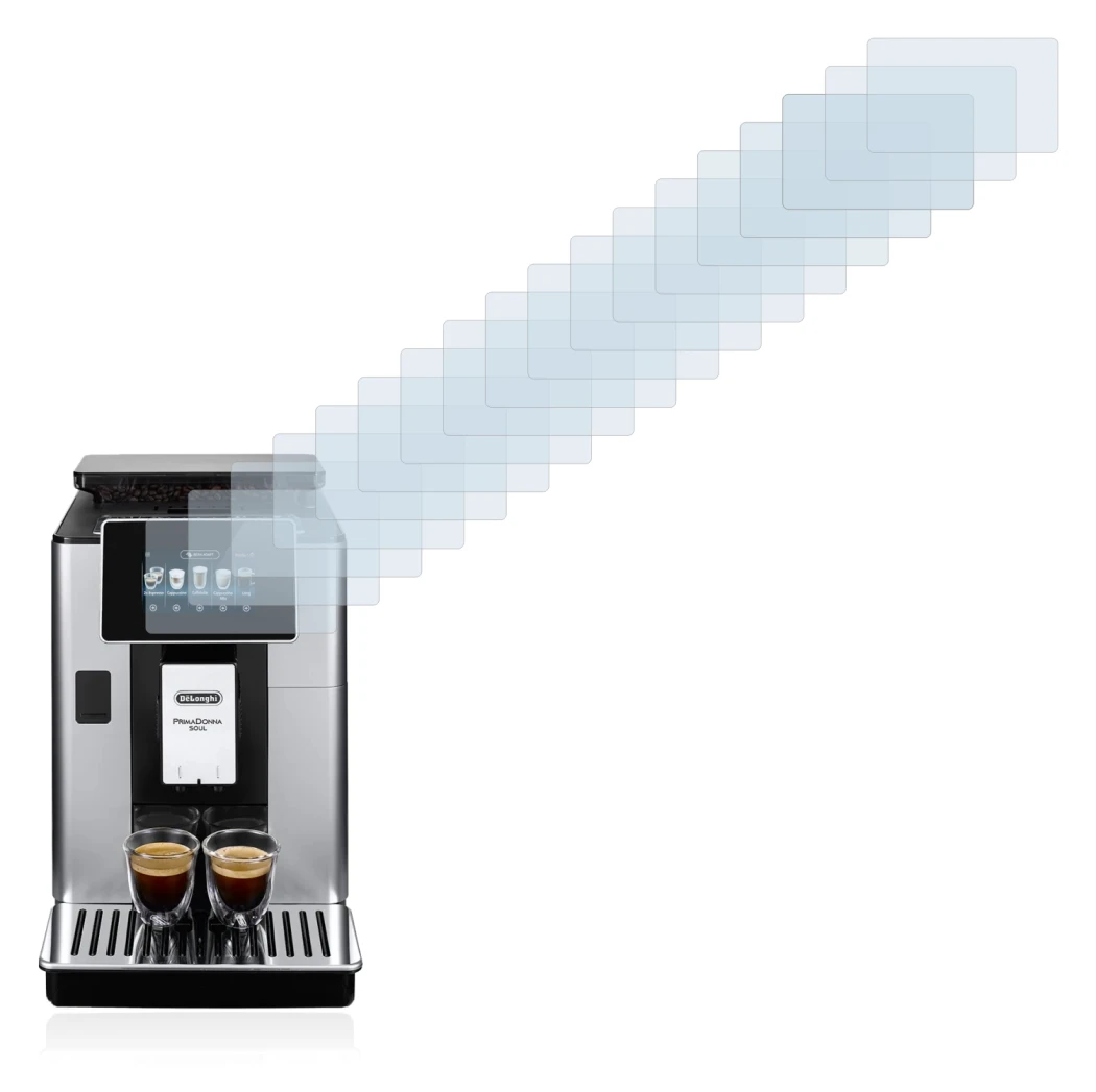 Imagen del dispositivo DeLonghi PrimaDonna Soul ECAM610.55.SB con una amplia variedad de protectores de pantalla.