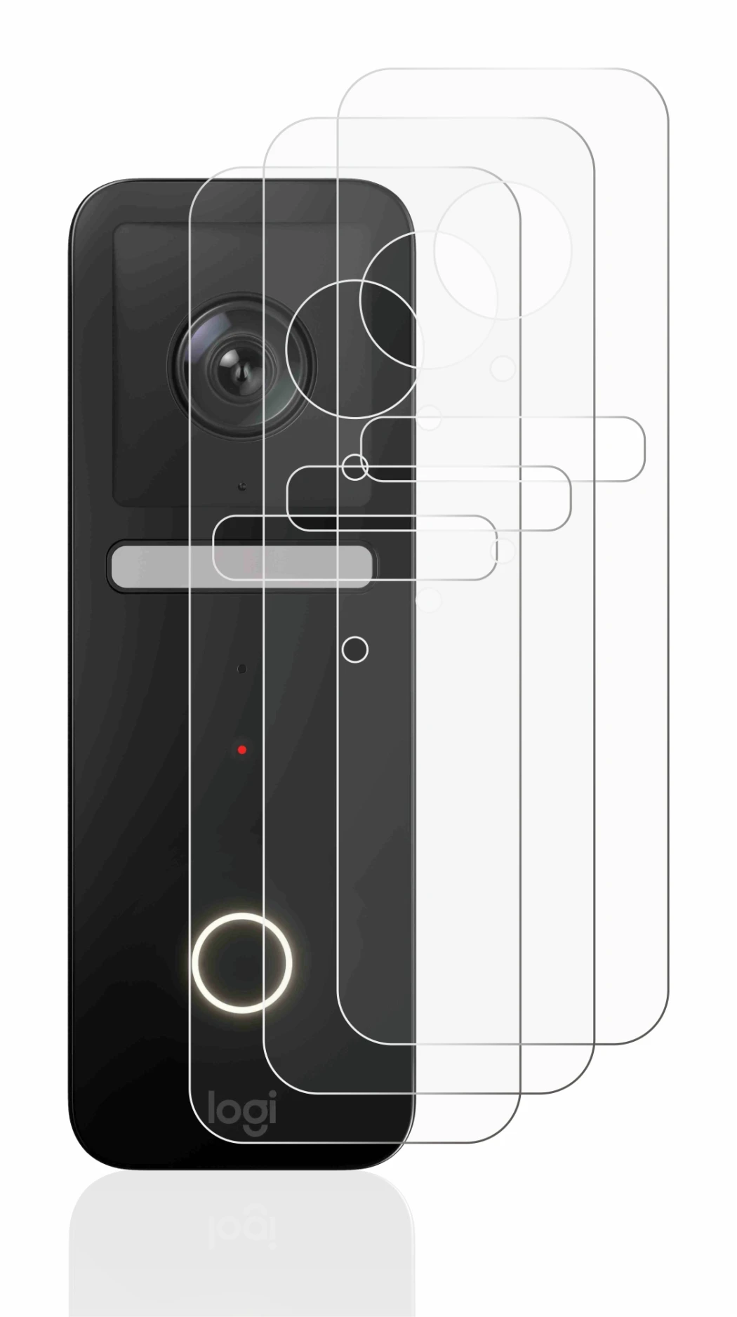 Imagen del dispositivo Logitech Circle View Doorbell con una amplia variedad de protectores de pantalla.