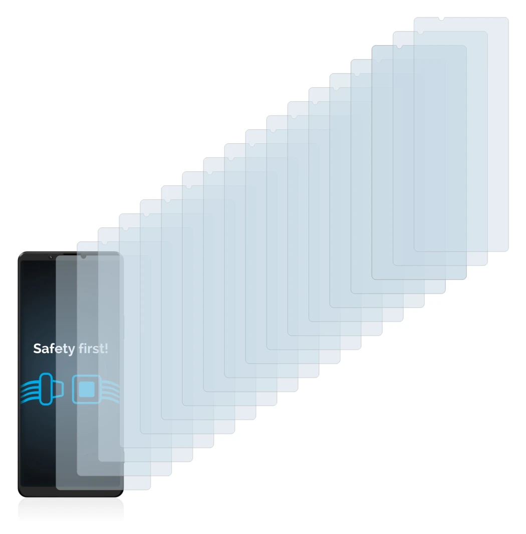 Imagen del dispositivo Sony Xperia 1 III con una amplia variedad de protectores de pantalla.