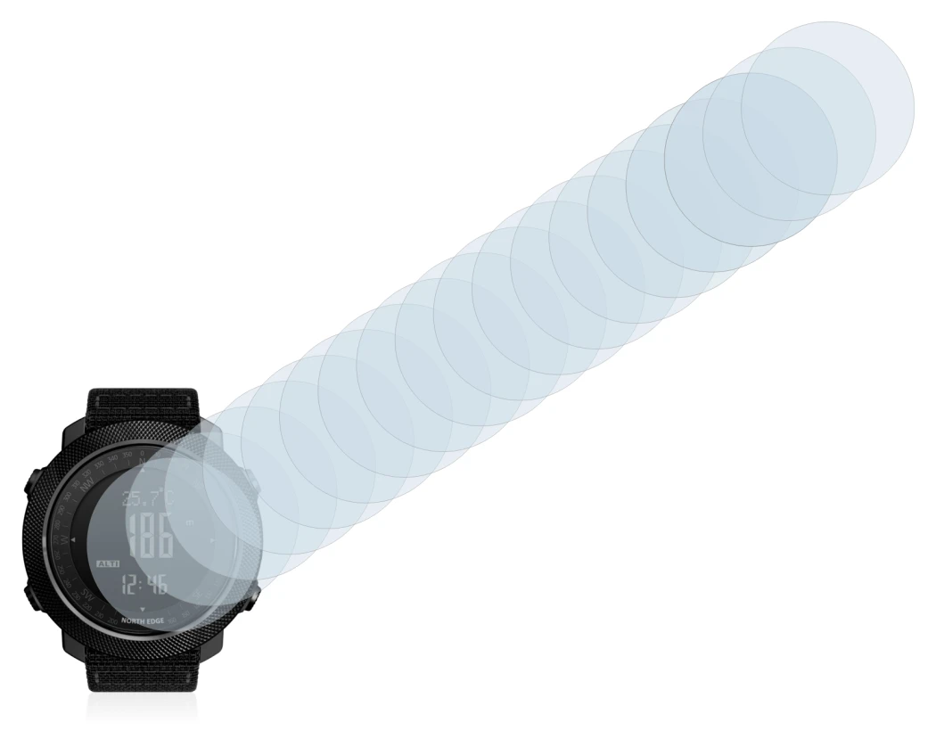 Imagen del dispositivo North Edge Apache con una amplia variedad de protectores de pantalla.