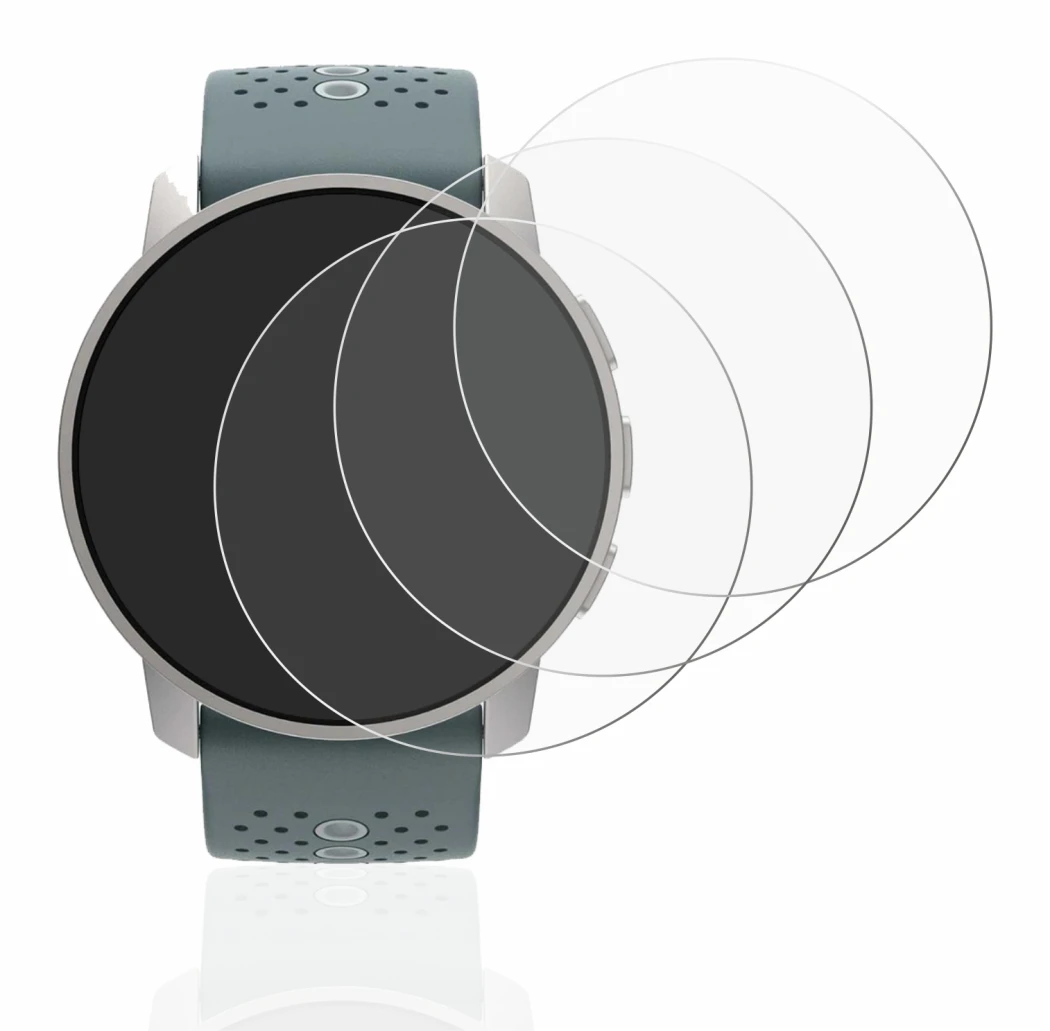 Imagen del dispositivo Suunto 9 Peak con una amplia variedad de protectores de pantalla.