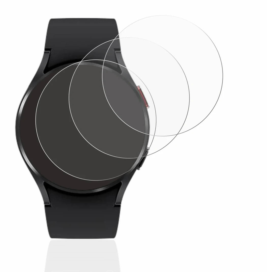 Imagen del dispositivo Samsung Galaxy Watch 4 (40mm) con una amplia variedad de protectores de pantalla.