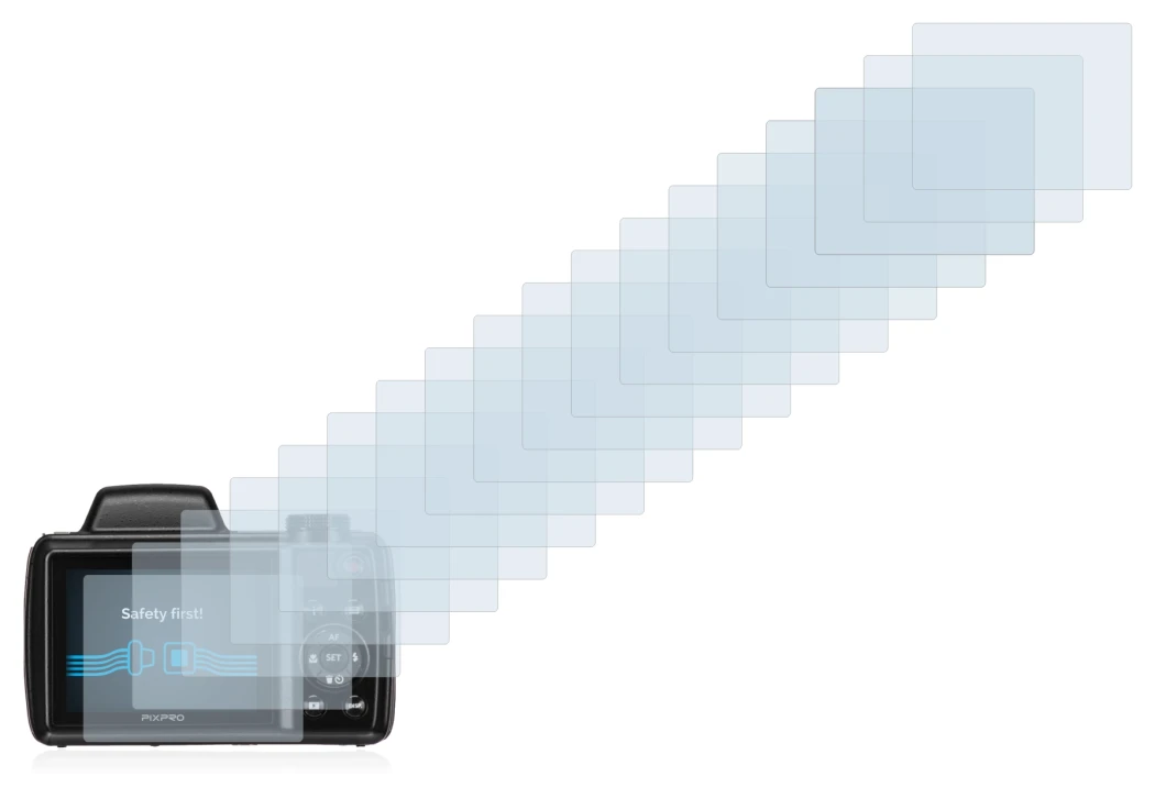 Imagen del dispositivo Kodak Pixpro AZ525 con una amplia variedad de protectores de pantalla.