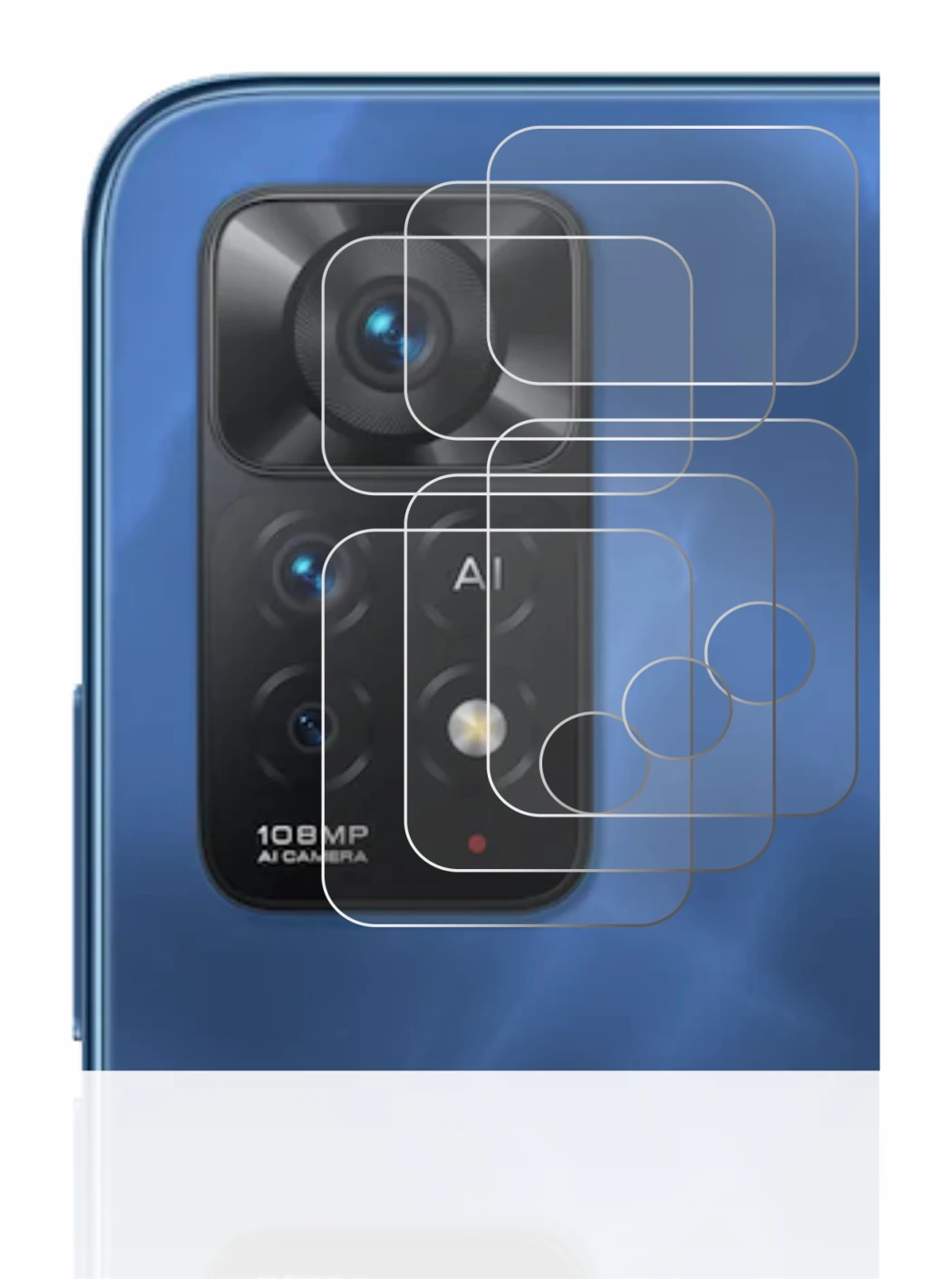Imagen del dispositivo Xiaomi Redmi Note 11 Pro 5G (SÓLO Cámara) con una amplia variedad de protectores de pantalla.