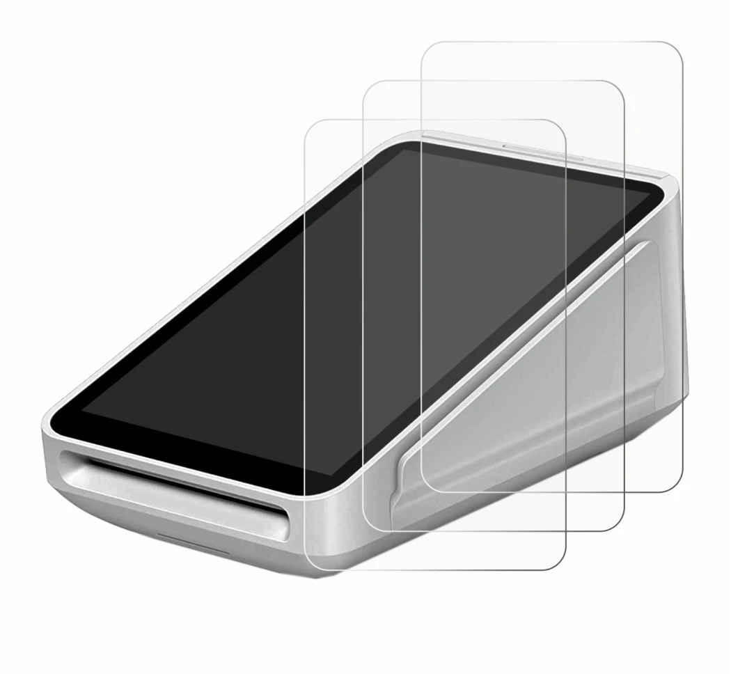 Imagen del dispositivo Square Terminal con una amplia variedad de protectores de pantalla.