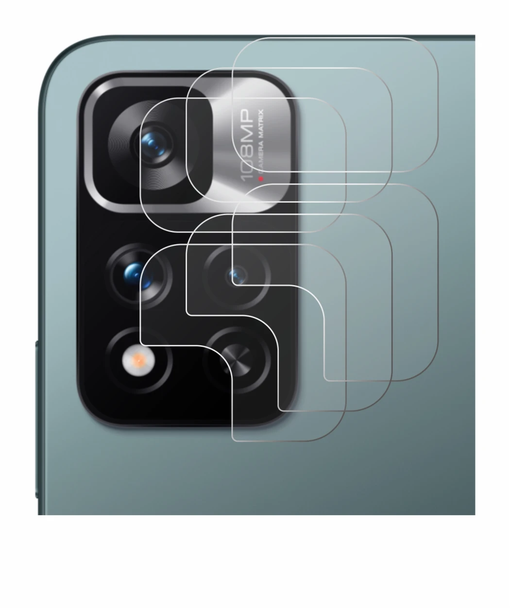 Imagen del dispositivo Xiaomi Redmi Note 11 Pro+ 5G (SÓLO Cámara) con una amplia variedad de protectores de pantalla.