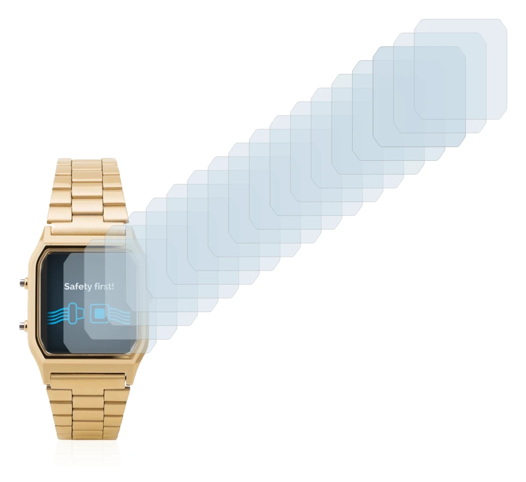 Imagen del dispositivo Casio AQ-230GA con una amplia variedad de protectores de pantalla.