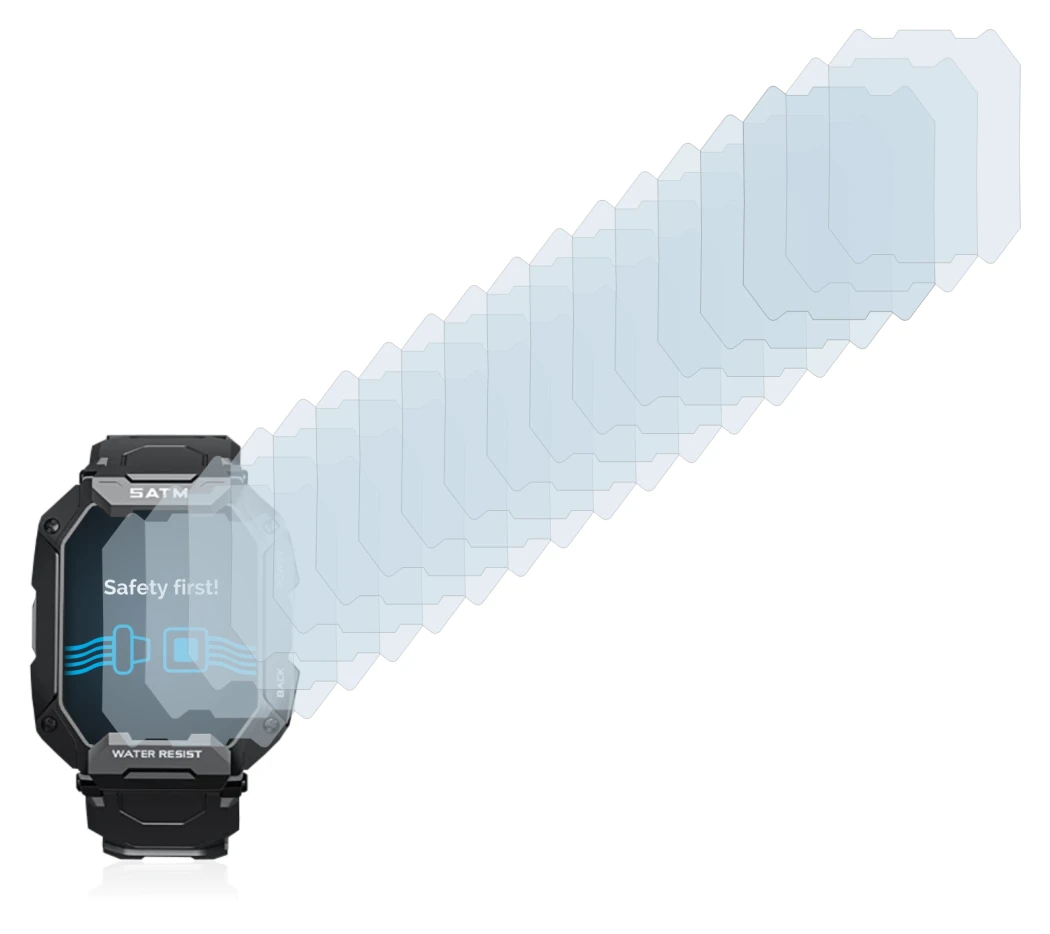 Imagen del dispositivo Bengux C20 con una amplia variedad de protectores de pantalla.