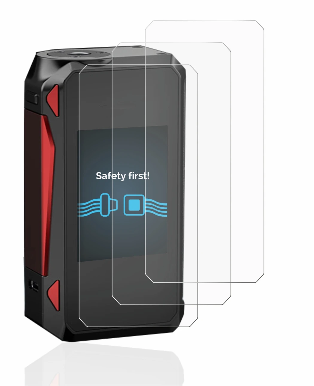 Imagen del dispositivo Smok G-Priv 4 con una amplia variedad de protectores de pantalla.