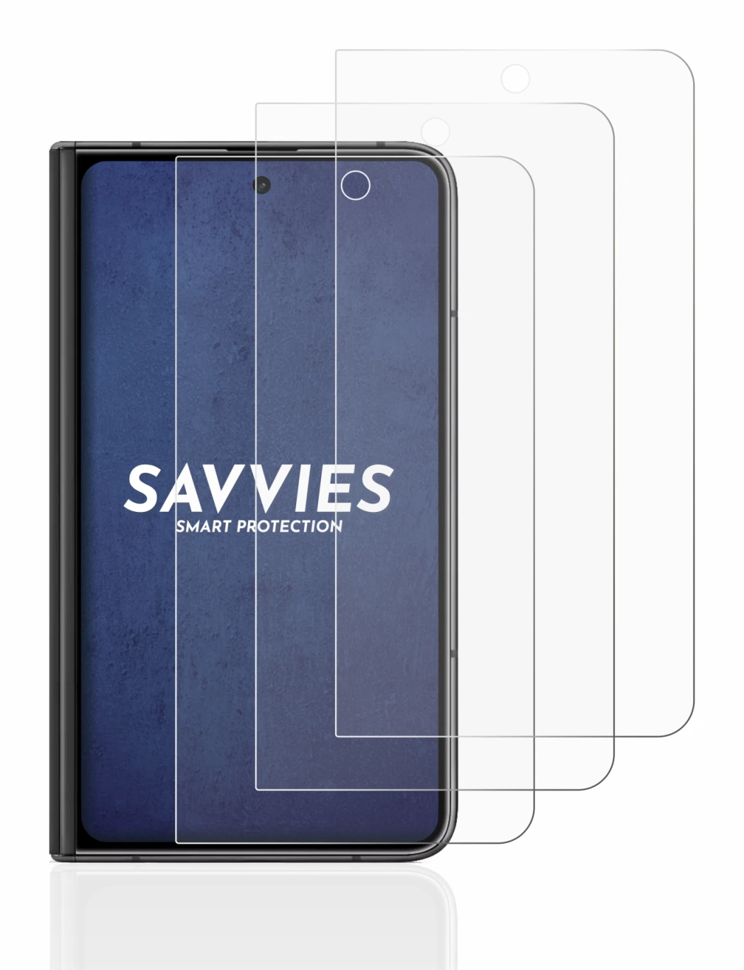 Imagen del dispositivo Google Pixel Fold (Pantalla exterior) con una amplia variedad de protectores de pantalla.