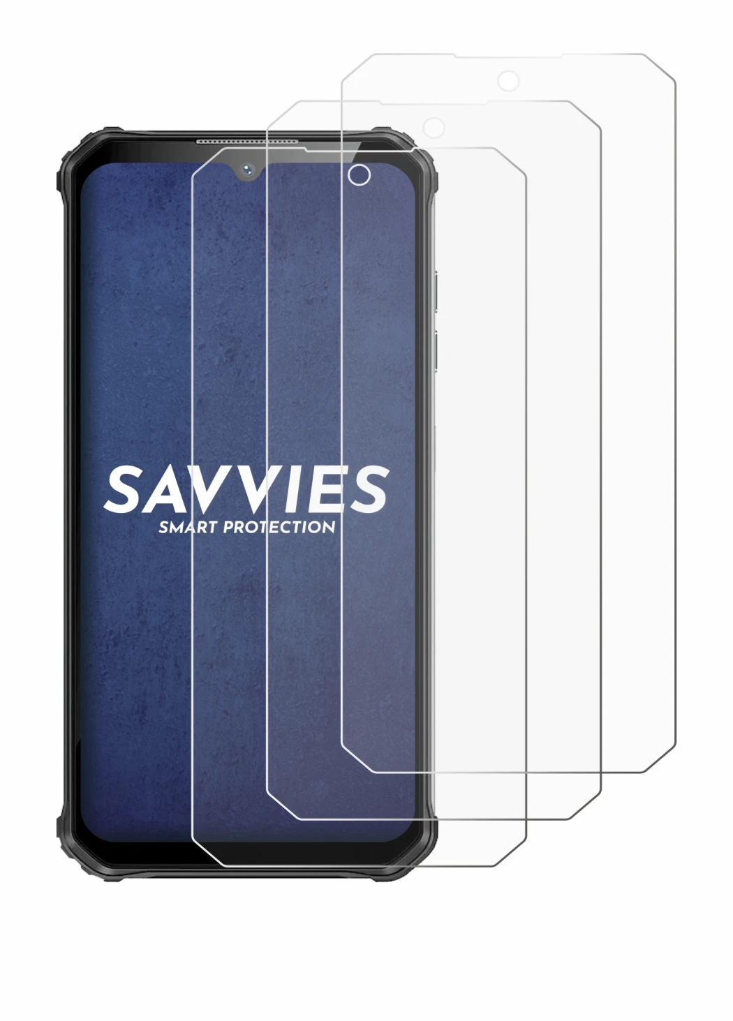 Imagen del dispositivo Oukitel WP22 con una amplia variedad de protectores de pantalla.