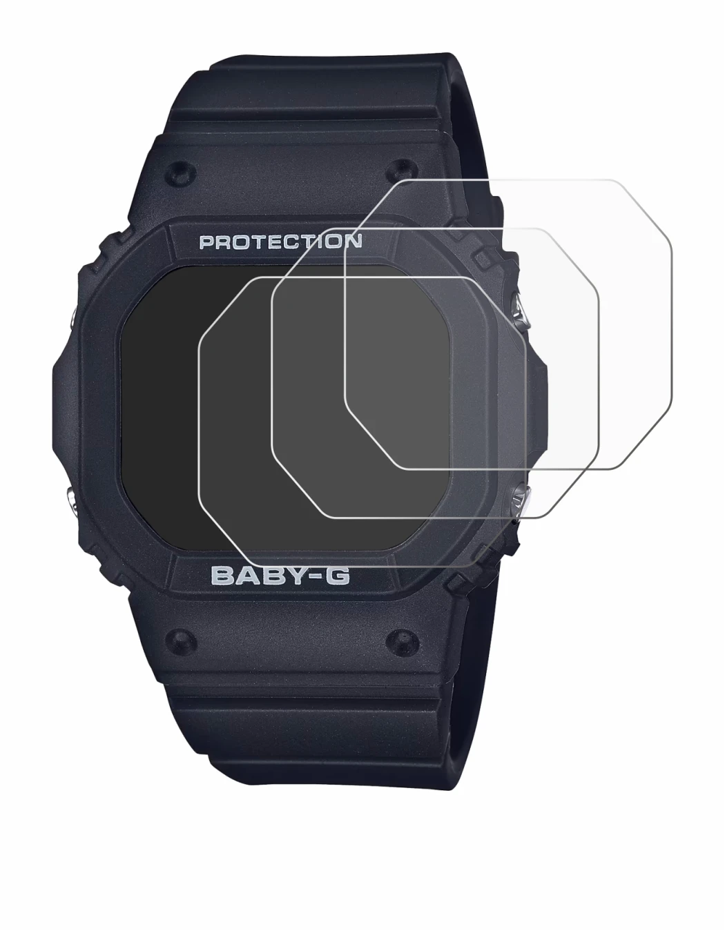Imagen del dispositivo Casio Baby-G BGD-565 con una amplia variedad de protectores de pantalla.