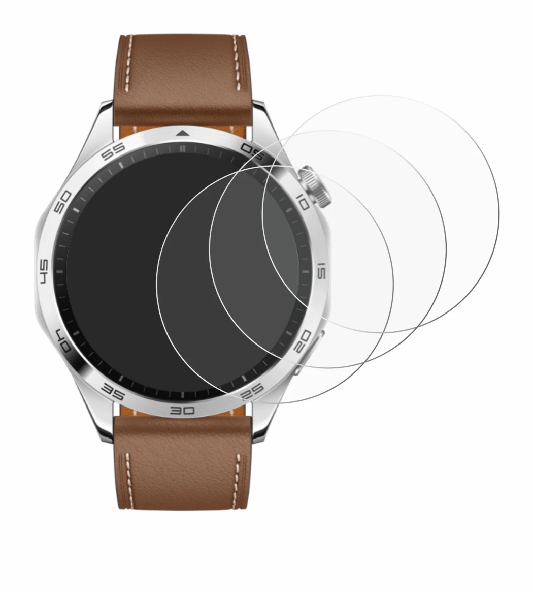 Imagen del dispositivo Huawei Watch GT 4 (46mm) con una amplia variedad de protectores de pantalla.
