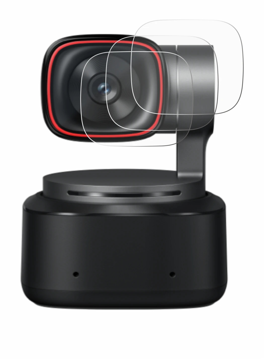 Imagen del dispositivo OBSBOT Tiny 2 con una amplia variedad de protectores de pantalla.