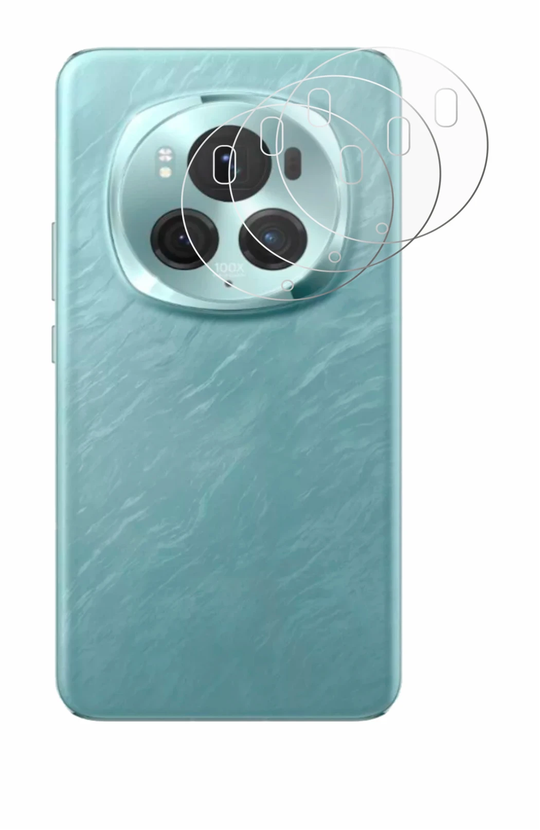 Imagen del dispositivo Honor Magic 6 Pro (SÓLO Cámara) con una amplia variedad de protectores de pantalla.