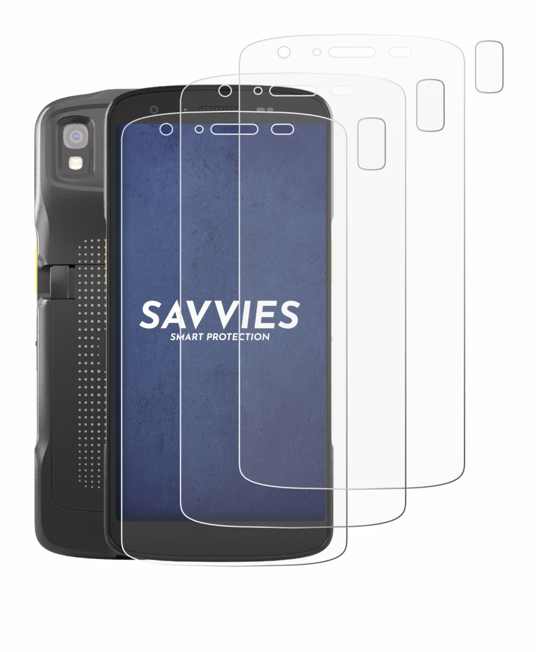 Imagen del dispositivo Zebra TC22 (Frontal+Cámara) con una amplia variedad de protectores de pantalla.