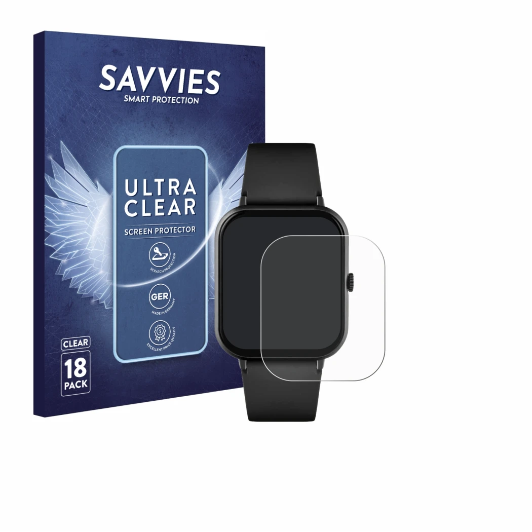 Parte frontal de un envase de producto con el logotipo de la marca Savvies. Al lado se muestra el dispositivo Reflex Active Se
