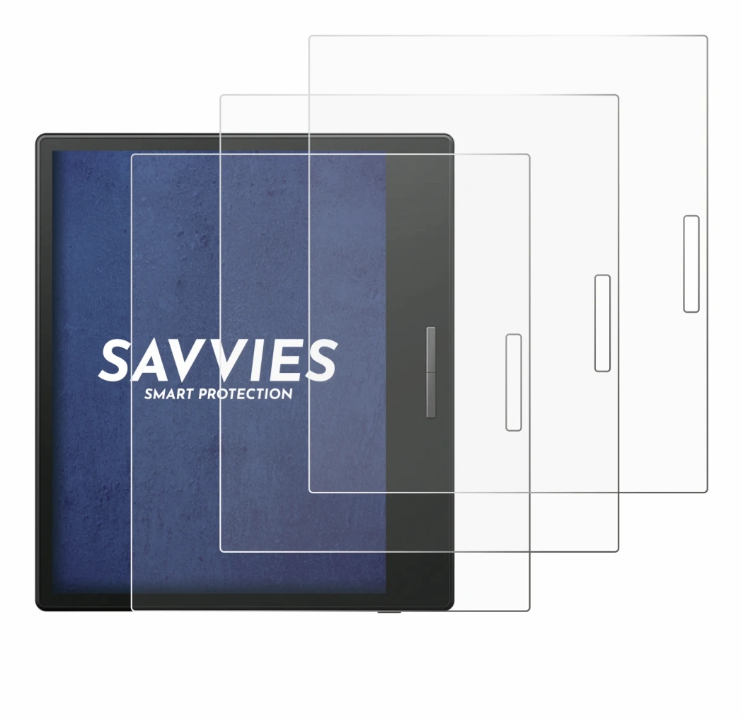 Imagen del dispositivo Boox Go Color 7 con una amplia variedad de protectores de pantalla.