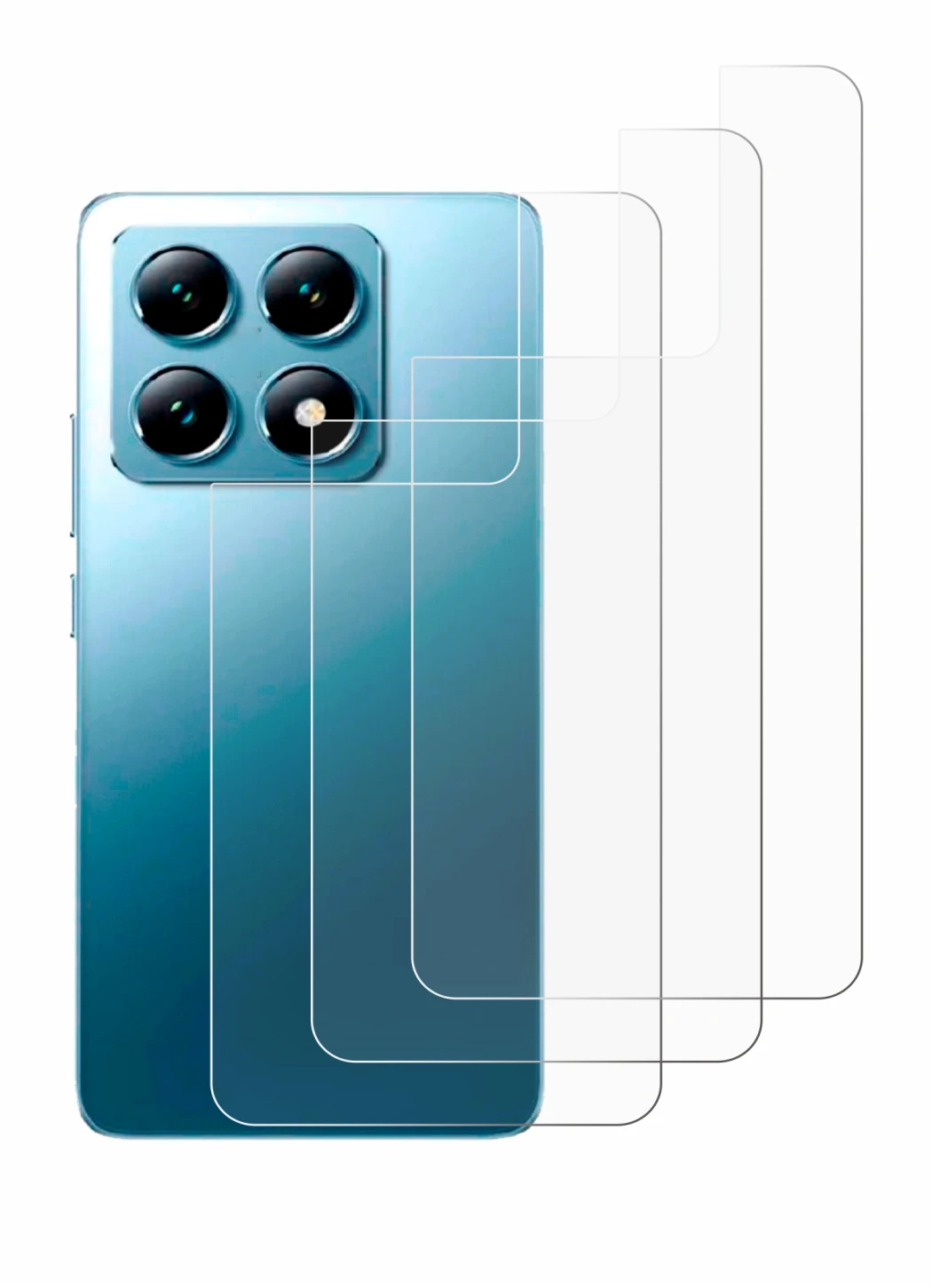 Imagen del dispositivo Xiaomi 14T (Trasero) con una amplia variedad de protectores de pantalla.