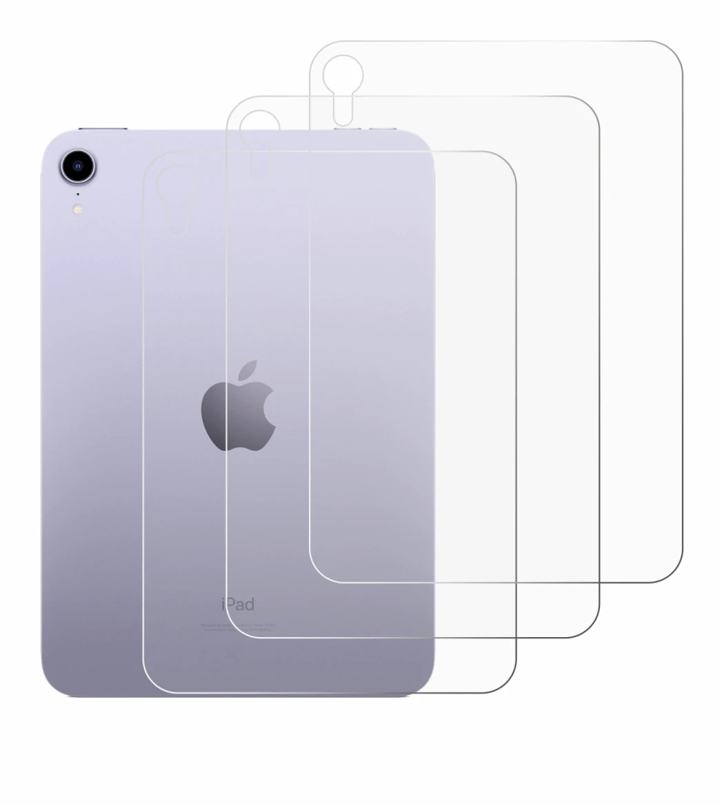 Imagen del dispositivo Apple iPad Mini 7 2024 (Trasero) con una amplia variedad de protectores de pantalla.