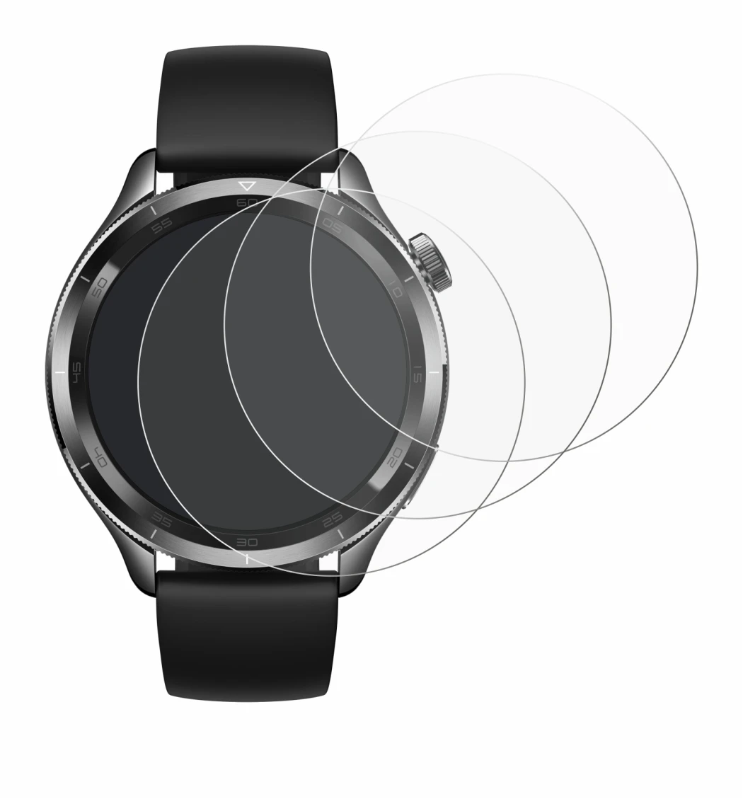 Imagen del dispositivo Xiaomi Watch S4 (47 mm) con una amplia variedad de protectores de pantalla.