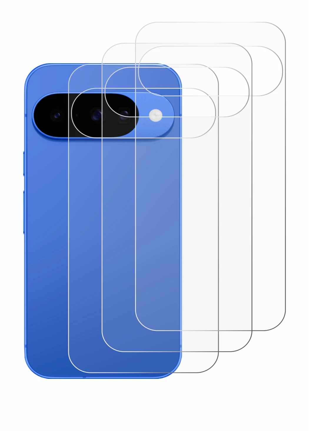 Imagen del dispositivo Google Pixel 10 (Trasero) con una amplia variedad de protectores de pantalla.