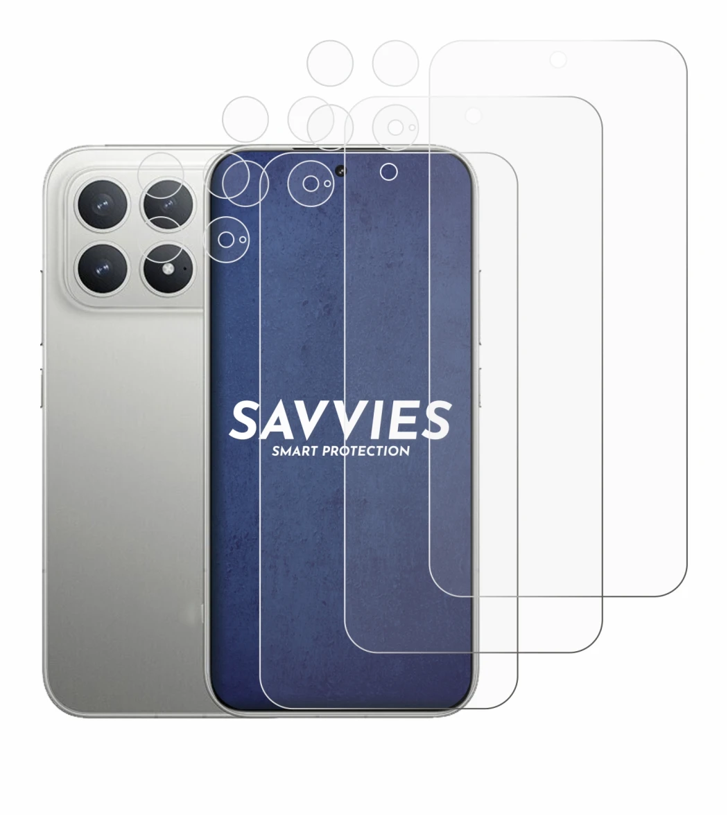 Imagen del dispositivo Xiaomi Poco F8 Pro (Frontal+Cámara) con una amplia variedad de protectores de pantalla.