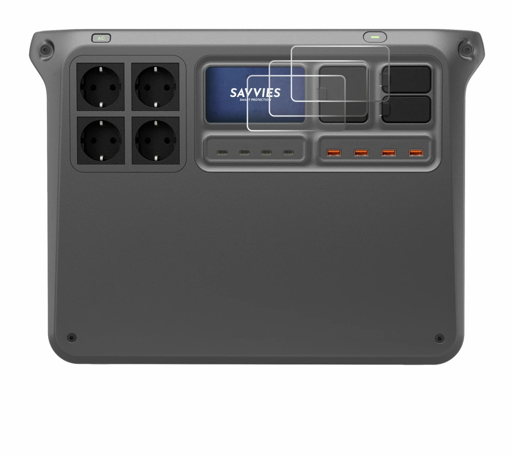 Imagen del dispositivo DJI Power 2000 con una amplia variedad de protectores de pantalla.
