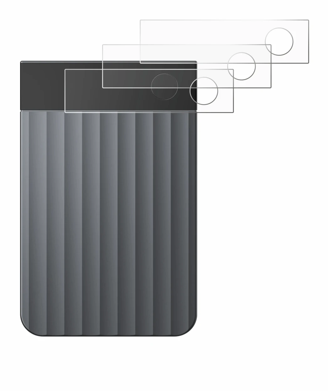 Imagen del dispositivo PLAUD Note Pro con una amplia variedad de protectores de pantalla.