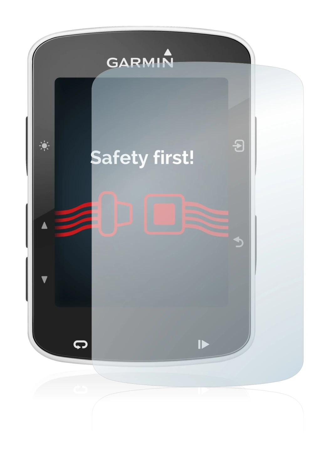 Imagen del dispositivo Garmin Edge 820 con una amplia variedad de protectores de pantalla.