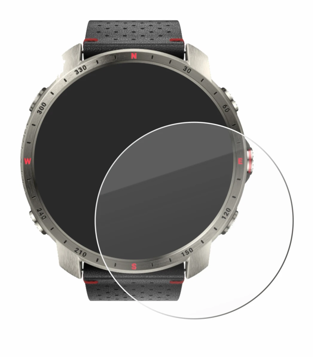 Imagen del dispositivo Polar Grit X Pro Titan con una amplia variedad de protectores de pantalla.