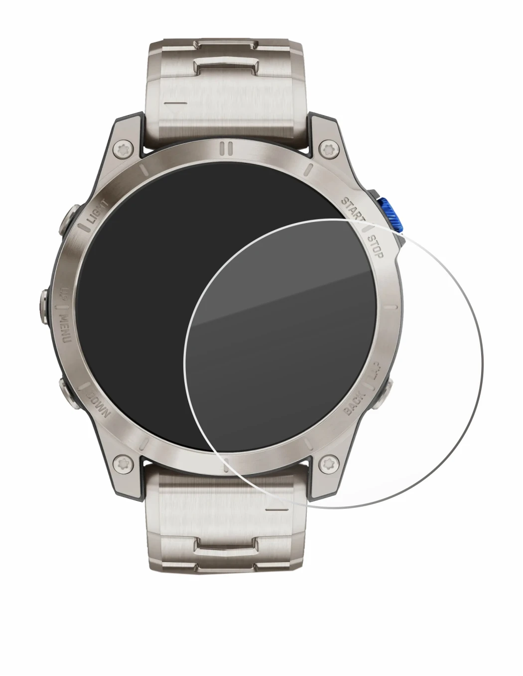 Imagen del dispositivo Garmin D2 Mach 1 con una amplia variedad de protectores de pantalla.