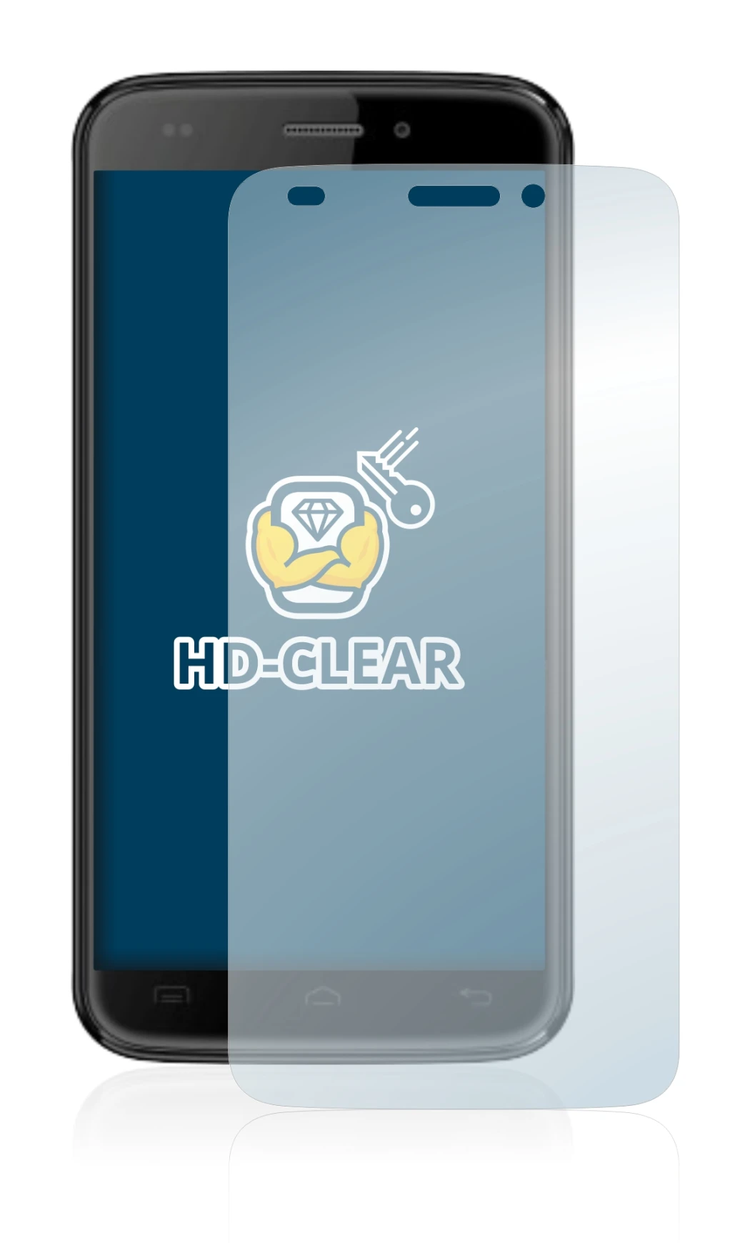 Imagen del dispositivo Doogee DG320 con una amplia variedad de protectores de pantalla.