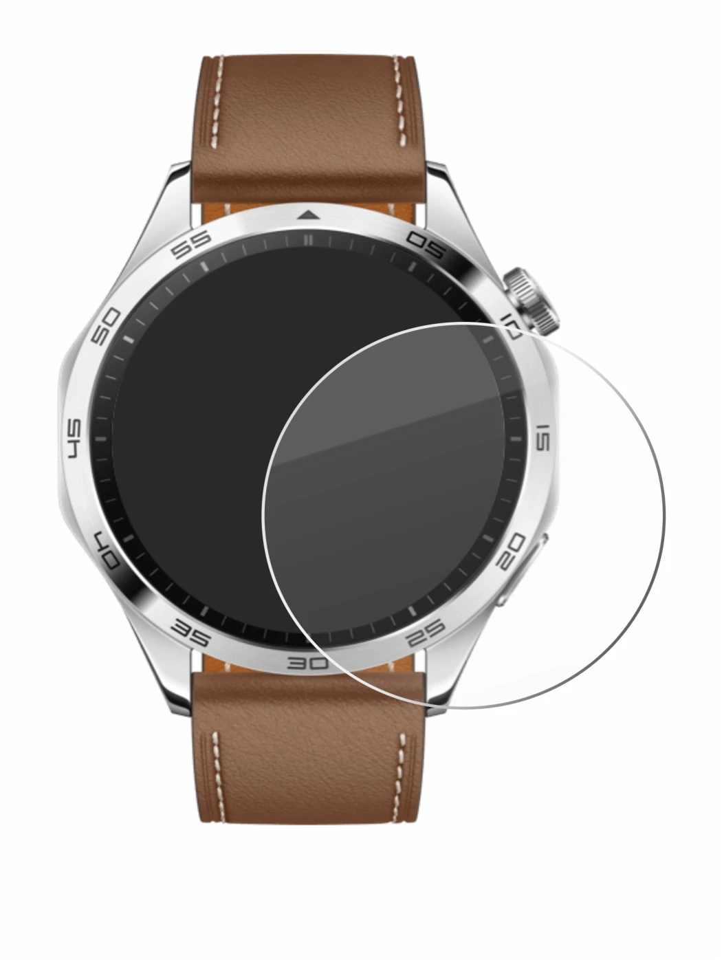 Imagen del dispositivo Huawei Watch GT 4 (46mm) con una amplia variedad de protectores de pantalla.