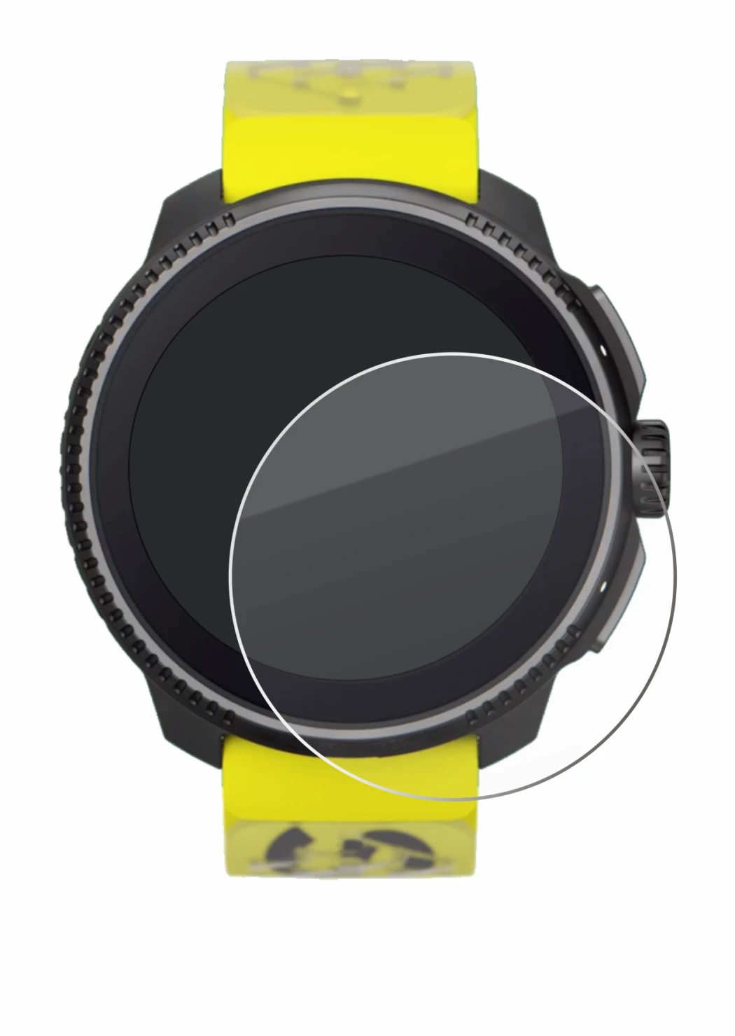 Imagen del dispositivo Suunto Race con una amplia variedad de protectores de pantalla.