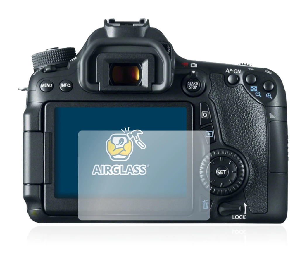 Imagen del dispositivo Canon EOS 70D con una amplia variedad de protectores de pantalla.