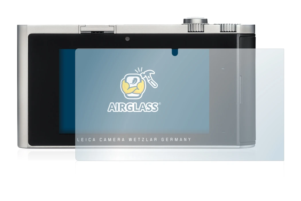 Imagen del dispositivo Leica T (Typ 701) con una amplia variedad de protectores de pantalla.