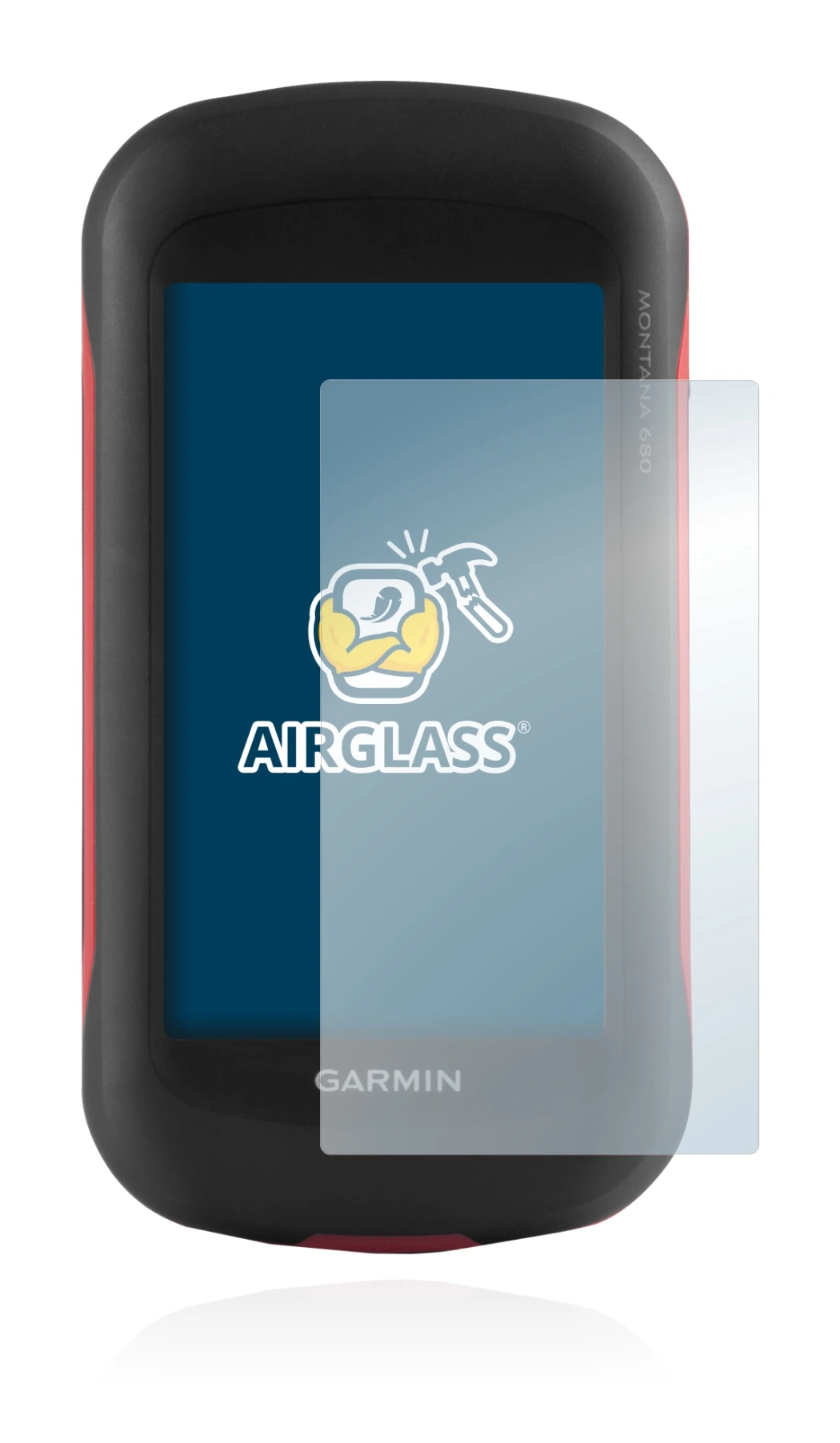Imagen del dispositivo Garmin Montana 680 con una amplia variedad de protectores de pantalla.