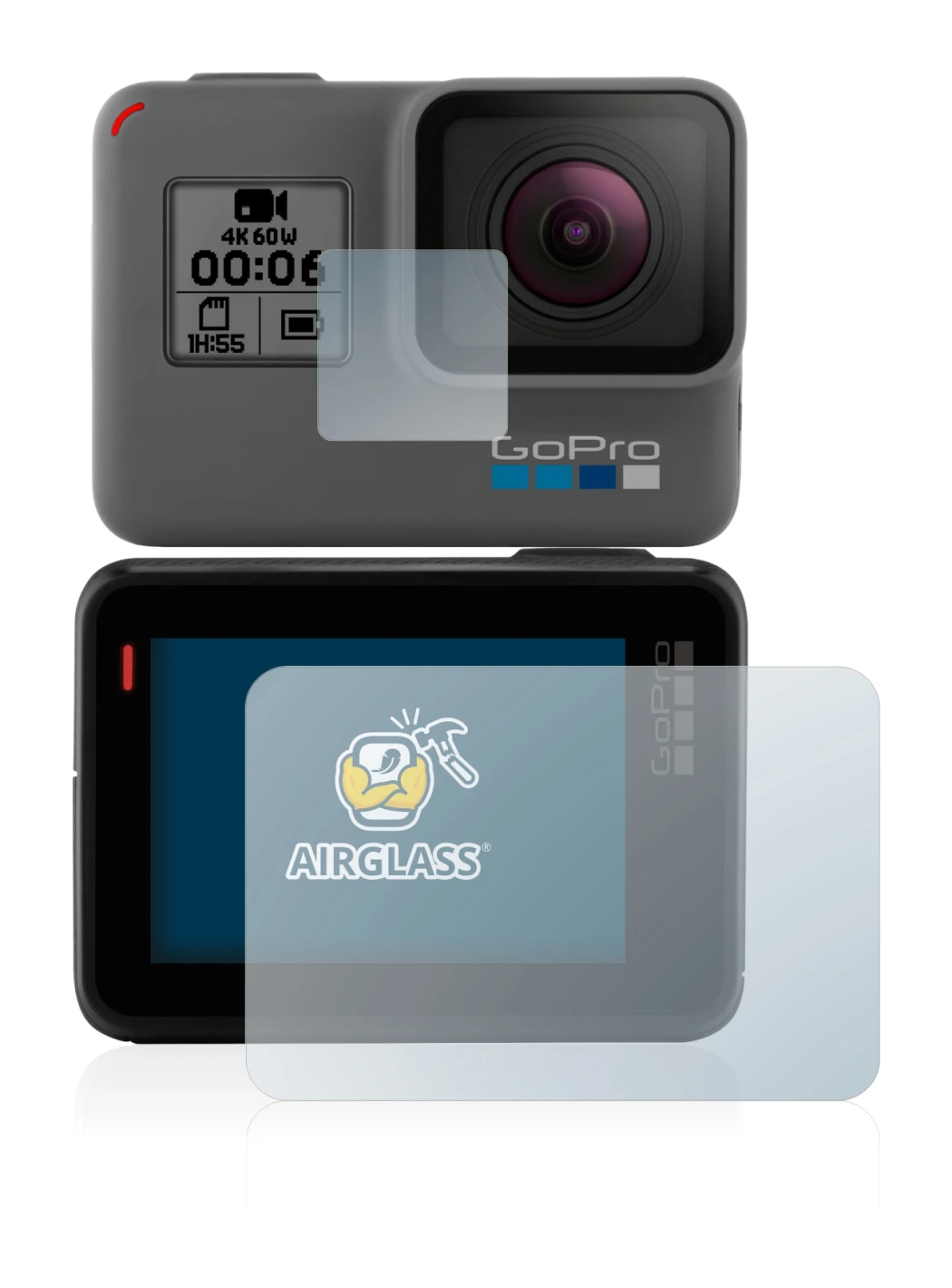 Imagen del dispositivo GoPro Hero 5 Black con una amplia variedad de protectores de pantalla.