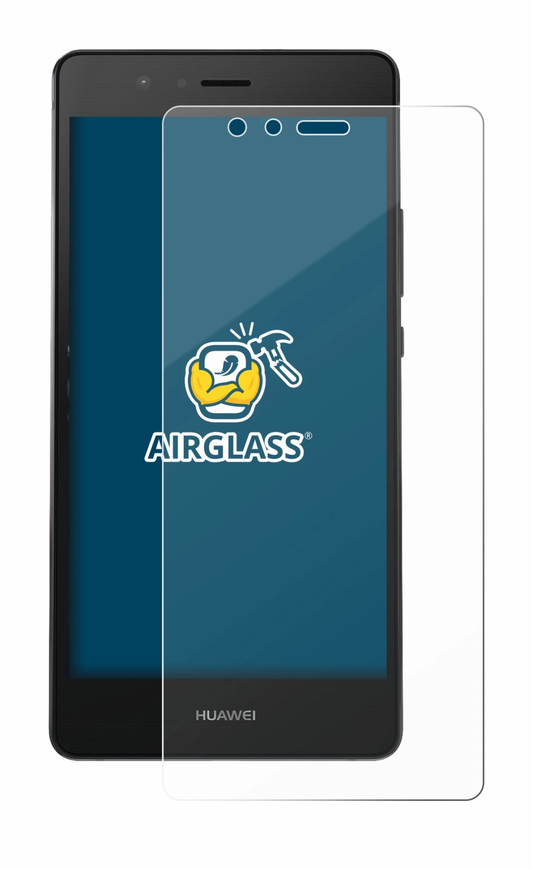 Imagen del dispositivo Huawei P9 con una amplia variedad de protectores de pantalla.