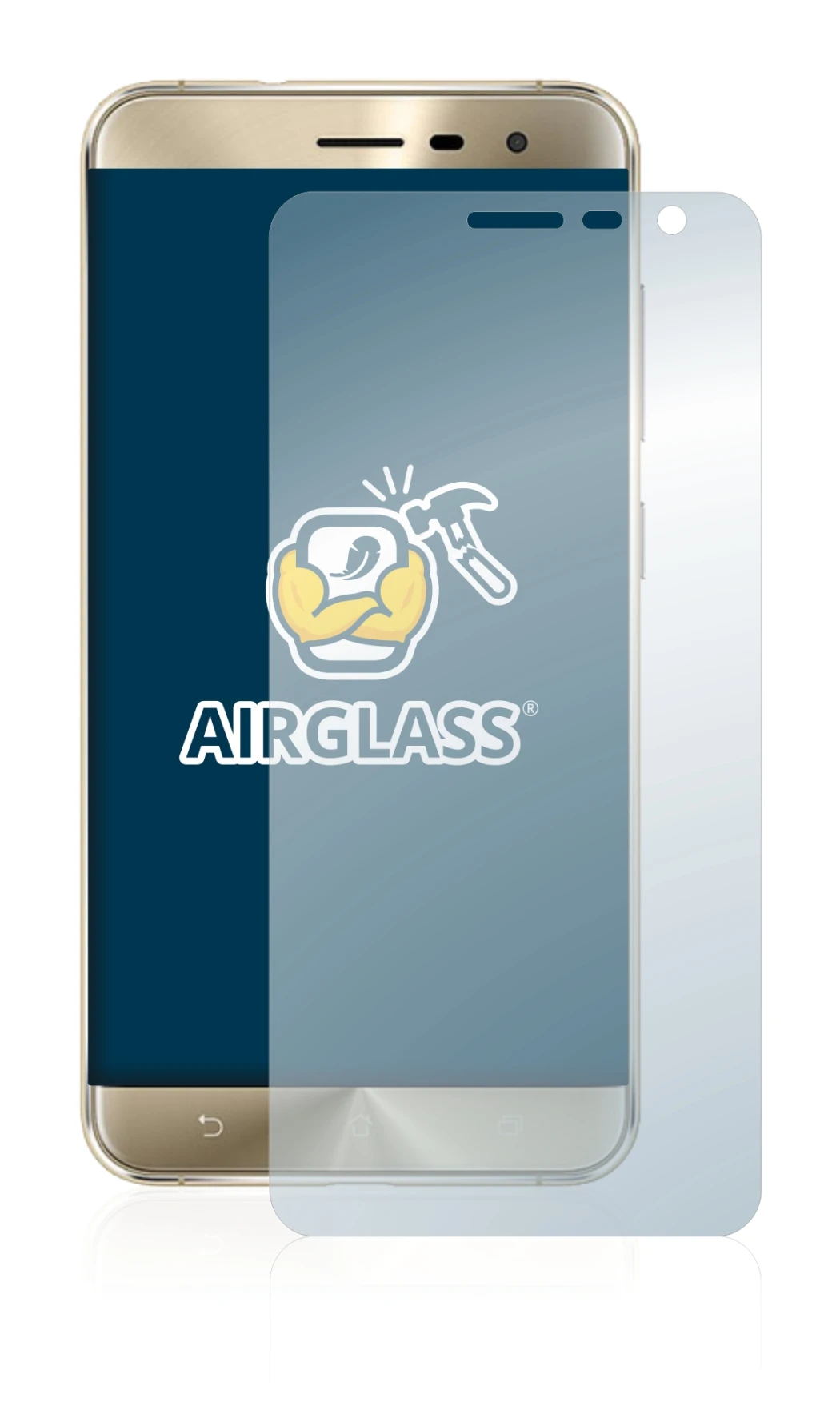 Imagen del dispositivo ASUS ZenFone 3 ZE552KL con una amplia variedad de protectores de pantalla.
