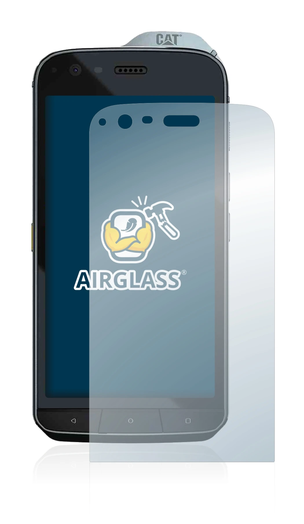 Imagen del dispositivo Caterpillar Cat S61 con una amplia variedad de protectores de pantalla.