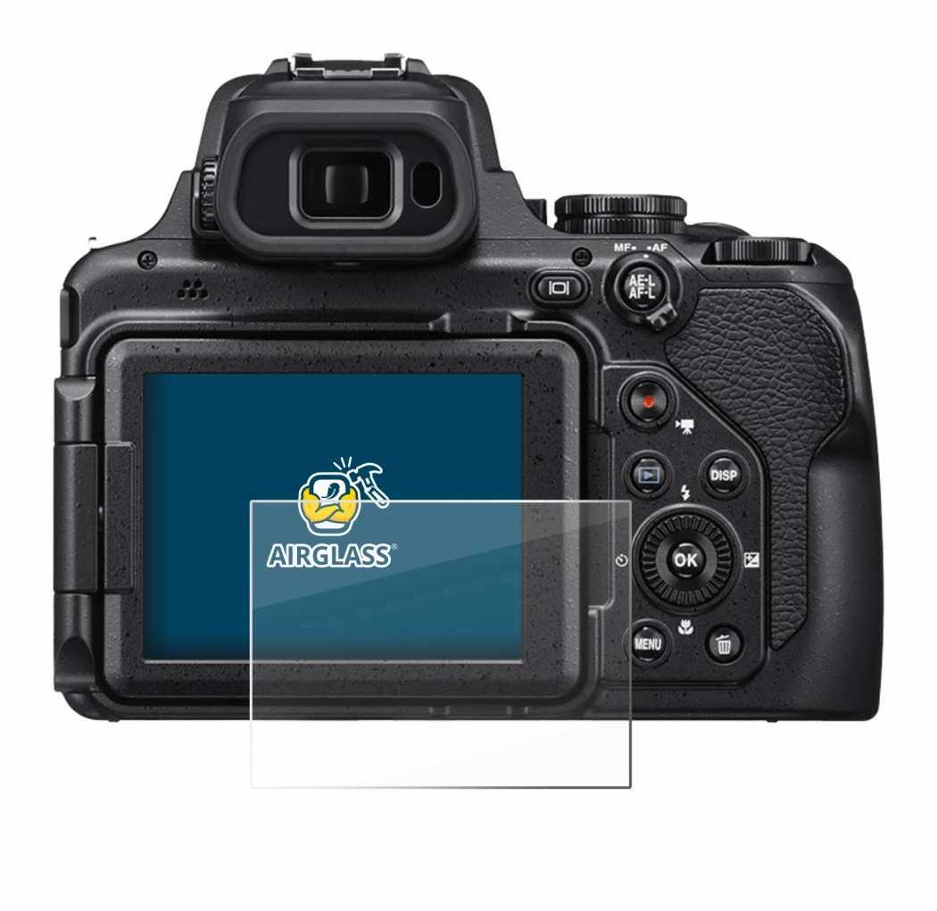 Imagen del dispositivo Nikon Coolpix P1000 con una amplia variedad de protectores de pantalla.