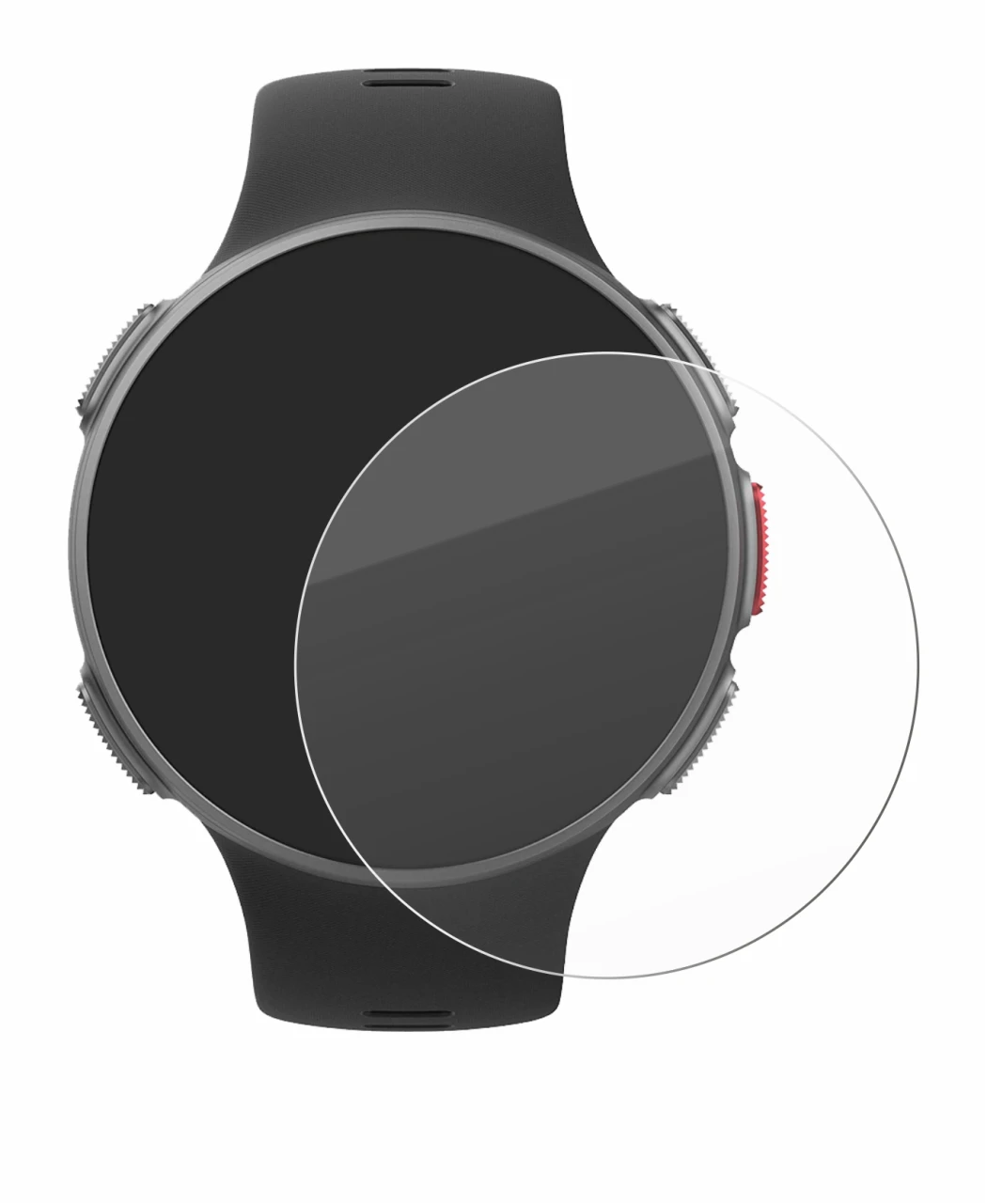 Imagen del dispositivo Polar Vantage V con una amplia variedad de protectores de pantalla.