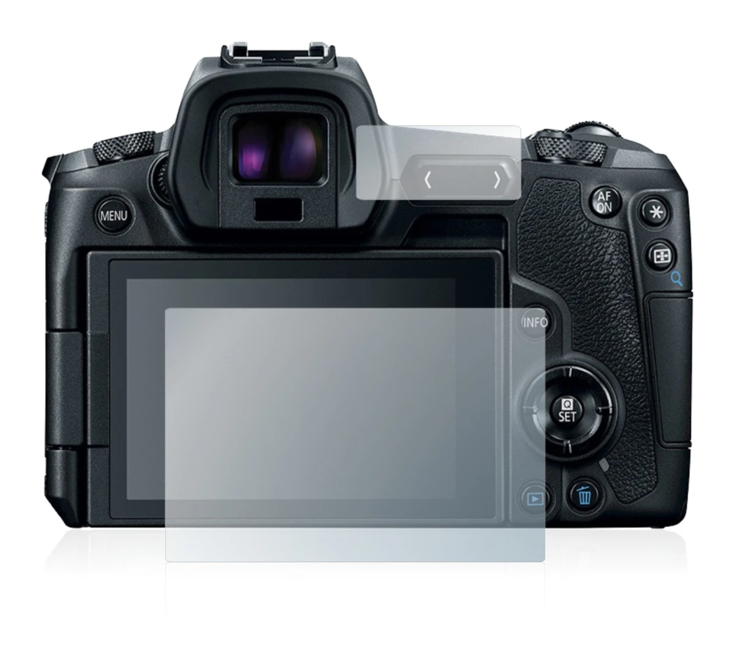 Imagen del dispositivo Canon EOS R con una amplia variedad de protectores de pantalla.
