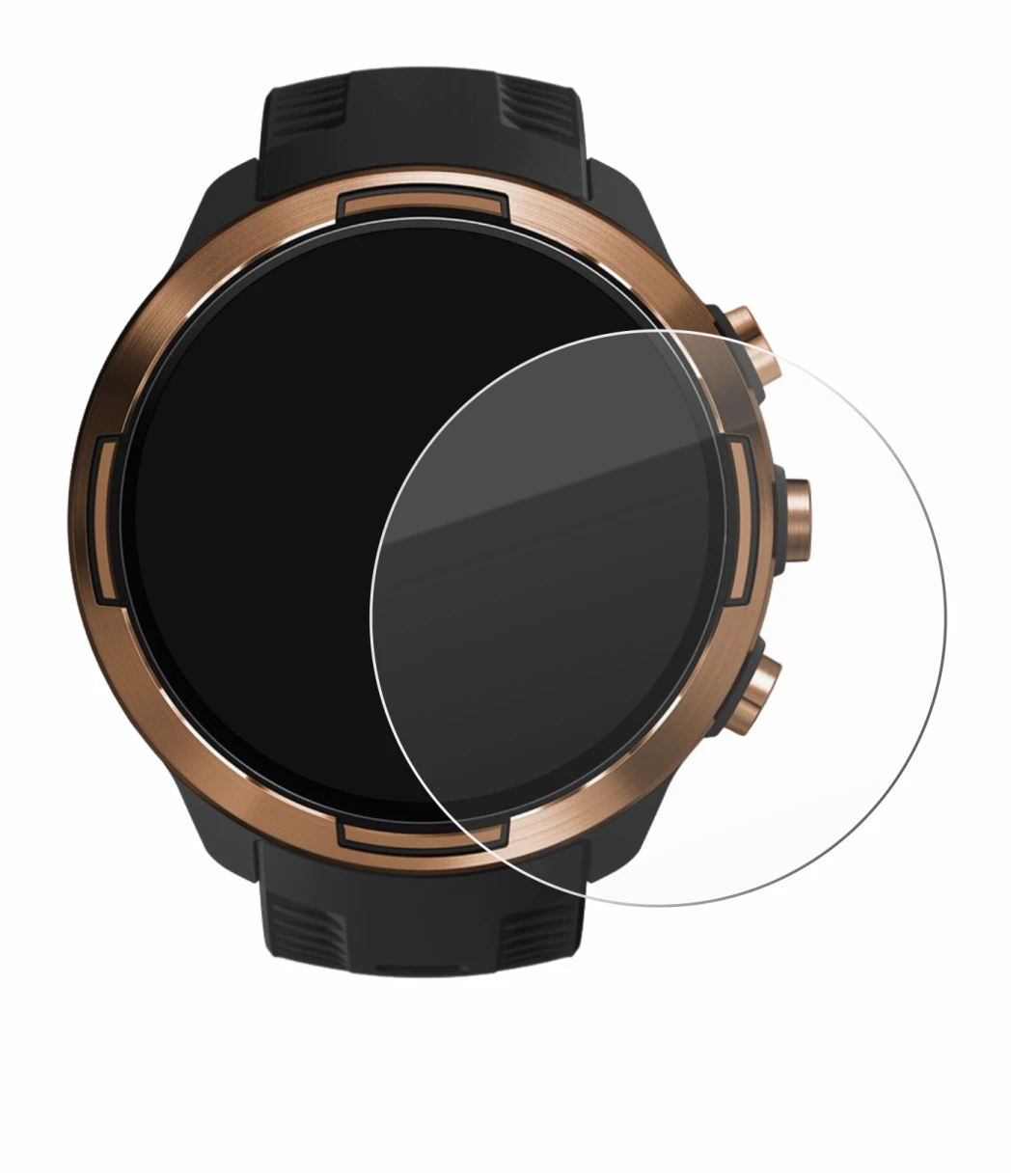 Imagen del dispositivo Suunto 9 Baro con una amplia variedad de protectores de pantalla.
